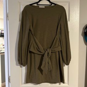 Women’s Army Green Sweater Dress